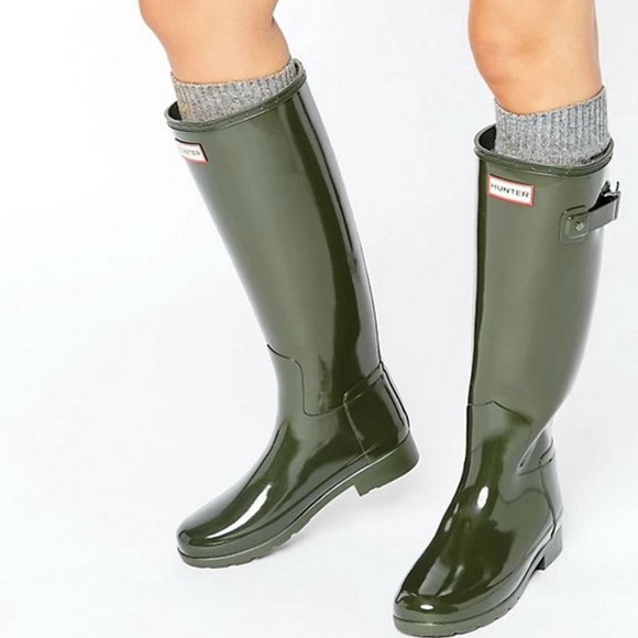 NEW Hunter Tall Gloss Waterproof Boots - Picture 4 of 15